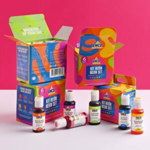 Kit Neón 6 Colores en gel (20g)
